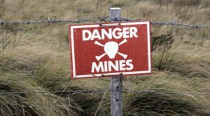 landmine warning